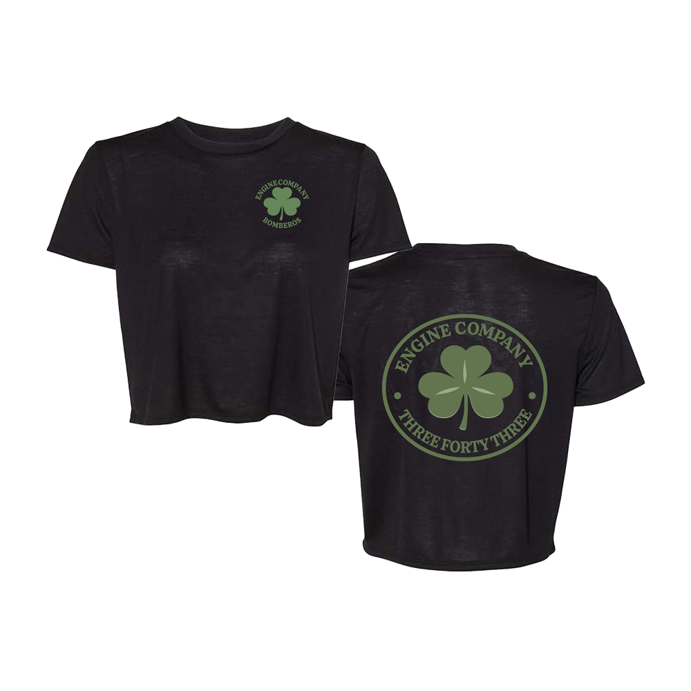 Bomberos 343 - Shamrock Womens Crop Tee