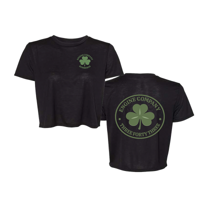 Bomberos 343 - Shamrock Womens Crop Tee